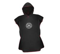 FashionCha Toalla Cambiador Albornoz Infantil Poncho con Capucha de Playa Capa de Natación Funciona como Vestuario Portátil Adecuado para Jóvenes en, Negro