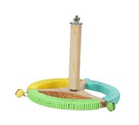 FashionCha Volante de dirección de Soporte de Percha de pájaros, Juguete de Loro de Perca, Juguete para pájaros, de pájaro, Gira la Rueda de Ejercicio de, Tres Color