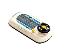 FashionCha Volante de Juguete Juego Educativo Simulación de Viaje con Sonidos Realistas para Enseñar Vial Y Motricidad Adecuado para Niños Y Niñas 43cm, Blanco