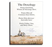 Fashioned Scene Poster Doxology Prayer Wall-Art