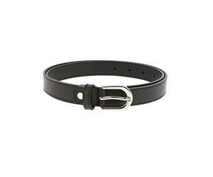 FASHIONGEN - Cinturón para mujer en cuero italiano, LUNA, Fabricado en Francia - Negro, 85