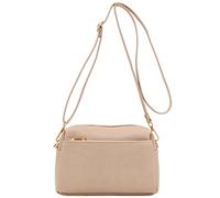 FashionPuzzle Bolso cruzado pequeño con triple cremallera, Desnudo/, Talla única