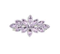 Faship Pasador para el pelo con diamantes de imitación de color morado claro y violeta