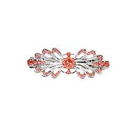 Faship Precioso pasador para el pelo con diamantes de imitación de coral