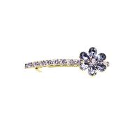 Faship Precioso pasador para el pelo con diamantes de imitación morados