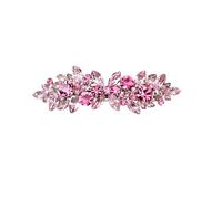 Faship Precioso pasador para el pelo con diamantes de imitación rosados