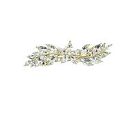 Faship Precioso pasador para el pelo con diamantes de imitación transparentes y flores pequeñas