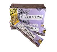 Fashnkart Aura Healing Deepika - Varillas de incienso de Masala Aggarbatti para calentamiento de la casa, Pooja, templo, meditación y yoga, enrolladas a mano, paquete de 3