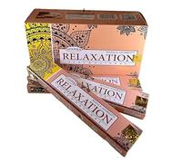 Fashnkart Relaxation Deepika Masala Varitas de incienso Aggarbatti para inauguración de la casa, templo Pooja, meditación y yoga, enrolladas a mano, paquete de 3