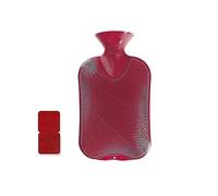 Fashy 2 L Cranberry Double Ribbed Hot Water Bottle