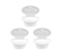Fashy 6014 Cubiertas de repuesto de cierre, grande, rosca 29 mm de diámetro, color blanco (3 unidades)
