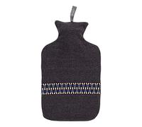 Fashy Bolsa de agua caliente 2,0 L con funda de alta calidad y cenefa