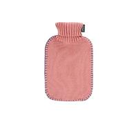 Fashy Bolsa de agua caliente con cuello alto, funda de punto, albaricoque, 2 L