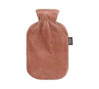 Fashy Bolsa de agua caliente con funda de forro polar, 2,0 l, color marrón