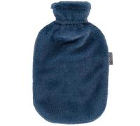 Fashy Botella de agua caliente de 2,0 l con funda súper suave, color azul