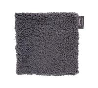 Fashy Cojín térmico con relleno de huesos de cereza, funda de tela reciclada esponjosa, color gris