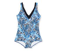 Fashy Damen Badeanzug Traje de baño de una Sola Pieza, Mujer, Multicolor Estampado, 50D