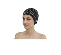 Fashy Exclusivo Gorro de natación de Tela, Mujeres, Negro/marrón, Talla única