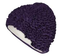 Fashy Gorro de baño con Volantes para Mujer, Color Morado