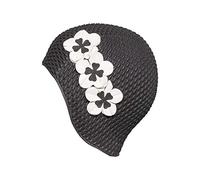 Fashy - Gorro de baño de goma para mujer (relleno de aire) negro negro