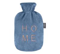 Fashy Home 67392 58 - Bolsa de agua caliente (2 L, con funda de felpa), color azul