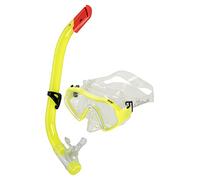 Fashy Juego de esnórquel para niños, máscara de Buceo básica con esnórquel, Amarillo, pequeño