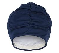 Fashy Fabric Swim Cap Gorro de natación de Tela para Mujer, Color Marino, Azul Azul, Talla única