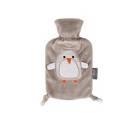 FASHY Wärmflasche 0,8l mit Flauschbezug, Pinguin