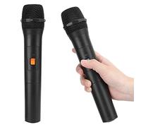 fasient1 Micrófono inalámbrico Universal V16U, micrófono de Mano Universal de recepción USB VHF 2 en 1, micrófono inalámbrico