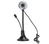 fasient1 Webcam PC con Microfono, HD USB Mini Cámara Web Portátil, 360 Grados Giratoria, para XP / 7/8/10, Mos, Android 4.0 y Superior, para Videollamadas, Conferencia, Grabación, etc