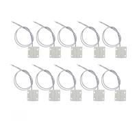 Fasizi 10set MC 38 Sensor de Ventana de Puerta con Cable Interruptor magnético Sistema de Alarma para el hogar