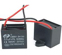 Fasizi 2 uds CBB61 5uF 450V AC 50/60Hz Aire Acondicionado Ventilador Motor Condensador de Funcionamiento