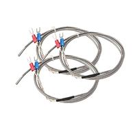 Fasizi 3 unids K tipo sensor de temperatura 1M cable 3x10x1000mm 0-600 grados termopar para impresora 3D