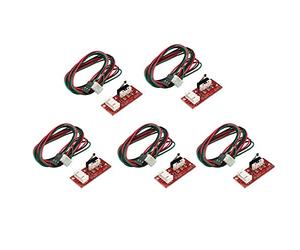 Fasizi 5 unids de interruptor de extremo mecánico con cable para impresora 3D Makerbot Prusa Mendel RepRap CNC Mega R3 1280