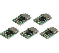 Fasizi 5PCS pequeño mini 360 módulo ajustable de la fuente de alimentación de DC mini módulo del paso abajo