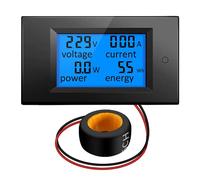 Fasizi AC 80-260V 100A Voltaje de Corriente Digital Amperaje LCD Medidor de Potencia DC Volt Amp Testing Gauge Monitor Power Energy Tester Amperímetro Voltímetro