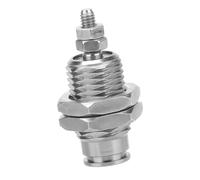 Fasizi Cilindro pequeño en miniatura de simple efecto con rosca externa CJPB10-15, longitud total de 46 mm, diseño compacto para aplicaciones de automatización de precisión.