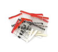 Fasizi Juego de 100 bolsas de diodos rectificadores de 8 valores para Arduino (25 x 1N4148, 25 x 1N4007, 10 x 1N5819, 10 x 1N5399, 10 x FR107, 10 x FR207, 5 x 1N55 408, 5 1N5822)