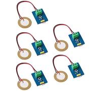 Fasizi Módulo de sensor de vibración piezoeléctrico de cerámica analógica de 3,3 V/5 V para kit de bricolaje Arduino, 5 unidades