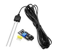 Fasizi Módulo sensor de humedad del suelo con cable de 13 metros y salida analógica digital de 3,3-12 V CC para monitoreo de plantas, agricultura y jardinería.