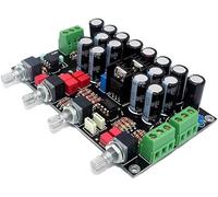 Fasizi Preamplificador Volume Tone Control Board OPA2604+AD827 OPAMP 5532 LM317 Negro Compatible con todos Amplificador Sólido AC Negro 3 bandas 5W