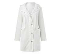 FASLOLSDP Sudadera para mujer con capucha, chaqueta de punto larga, impermeable, transpirable, chaqueta de senderismo, chaqueta para todo tipo de climas, chaqueta de softshell, chaqueta funcional