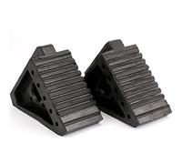 Fasmov - Juego de 2 cuñas de Rueda para Coche, Bloque Antideslizante, tapón de alineación de Rueda para Motocicleta, camión de Coche, Negro (3,85 kg)