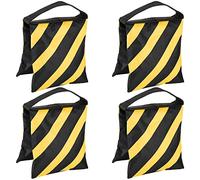 Fasmov Juego de 4 Alta Resistencia diseño de Bolsa de Arena Bolsa de Arena Fotográfico Studio de vídeo Bolsa de Arena para luz Stands, Boom Soporte, trípode (Amarillo)