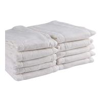 Fasoar Prefold - Paquete de 10 paños para eructos de bebé, algodón sin blanquear, 3 capas, lavables para bebés y niños pequeños, multiusos (10-35 libras)
