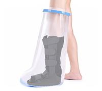 Fasola Protector Escayola Pierna Antideslizante Adulto, Funda Pierna Escayola Ducha Reutilizable Para Muslo, Pierna, Rodilla, Pie, Cubre Escayola Pierna Mantenga el Vendaje Seco Durante el Baño