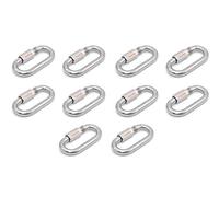 Faspiroty - Mosquetón de bloqueo M5, 10 unidades