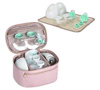 Fasrom Bolsa para Extractor de Leche Compatible con Elvie y Medela, Rosa