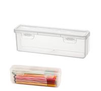 FASSME - Estuche transparente para lápices - Almacenamiento de suministros de costura artesanal, organizador resistente para papelería, suministros de escritorio, dispensadores para aula, lugar de,