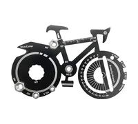 FASSME Llavero de bicicleta de metal, herramienta clave para bicicleta | Llavero de bicicleta Llavero de metal con herramienta clave, llavero portátil de herramientas de mano, regalos de llavero